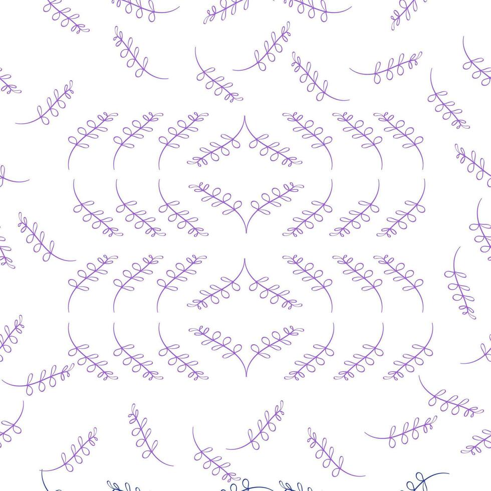 Seamless Floral Pattern with Minimalist Line Style vector