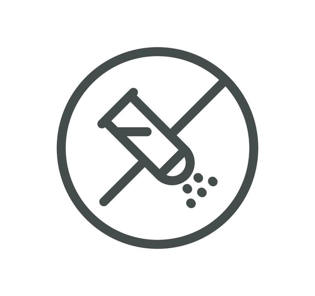 Allergen related icon outline and linear vector. vector