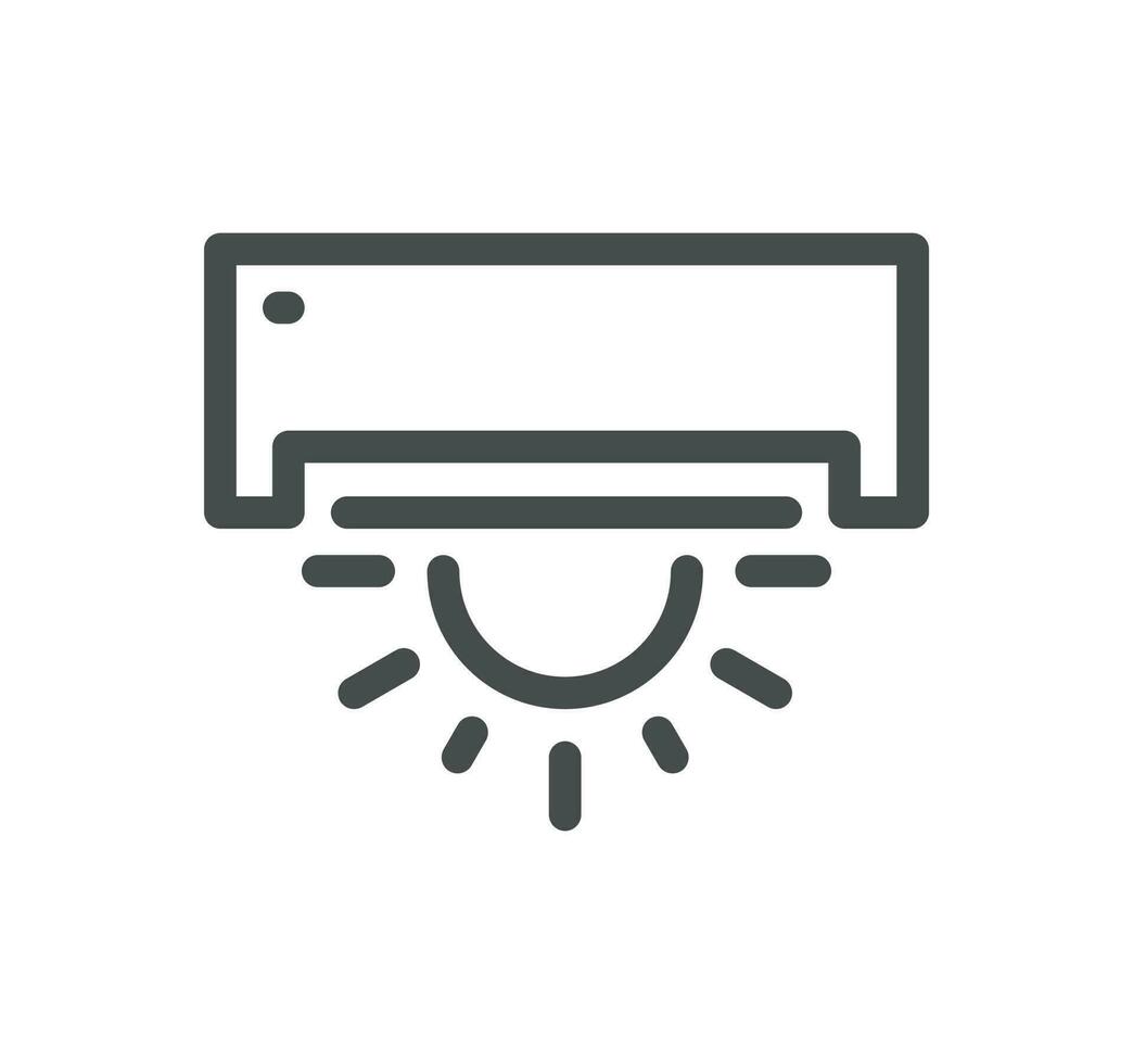 House heating related icon outline and linear vector. vector