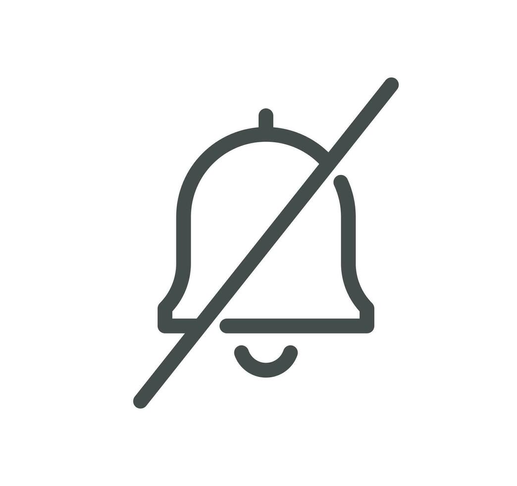 Notification related icon outline and linear vector. vector