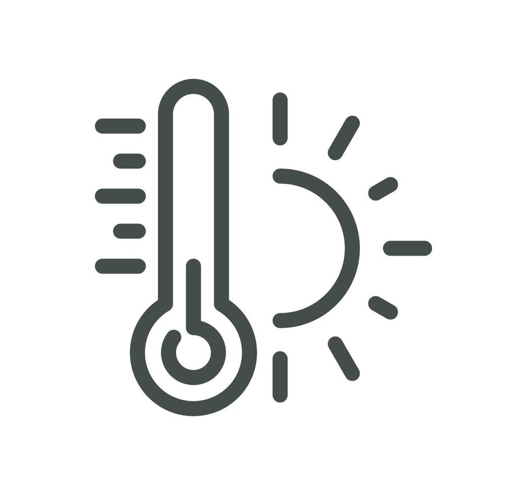 House heating related icon outline and linear vector. vector