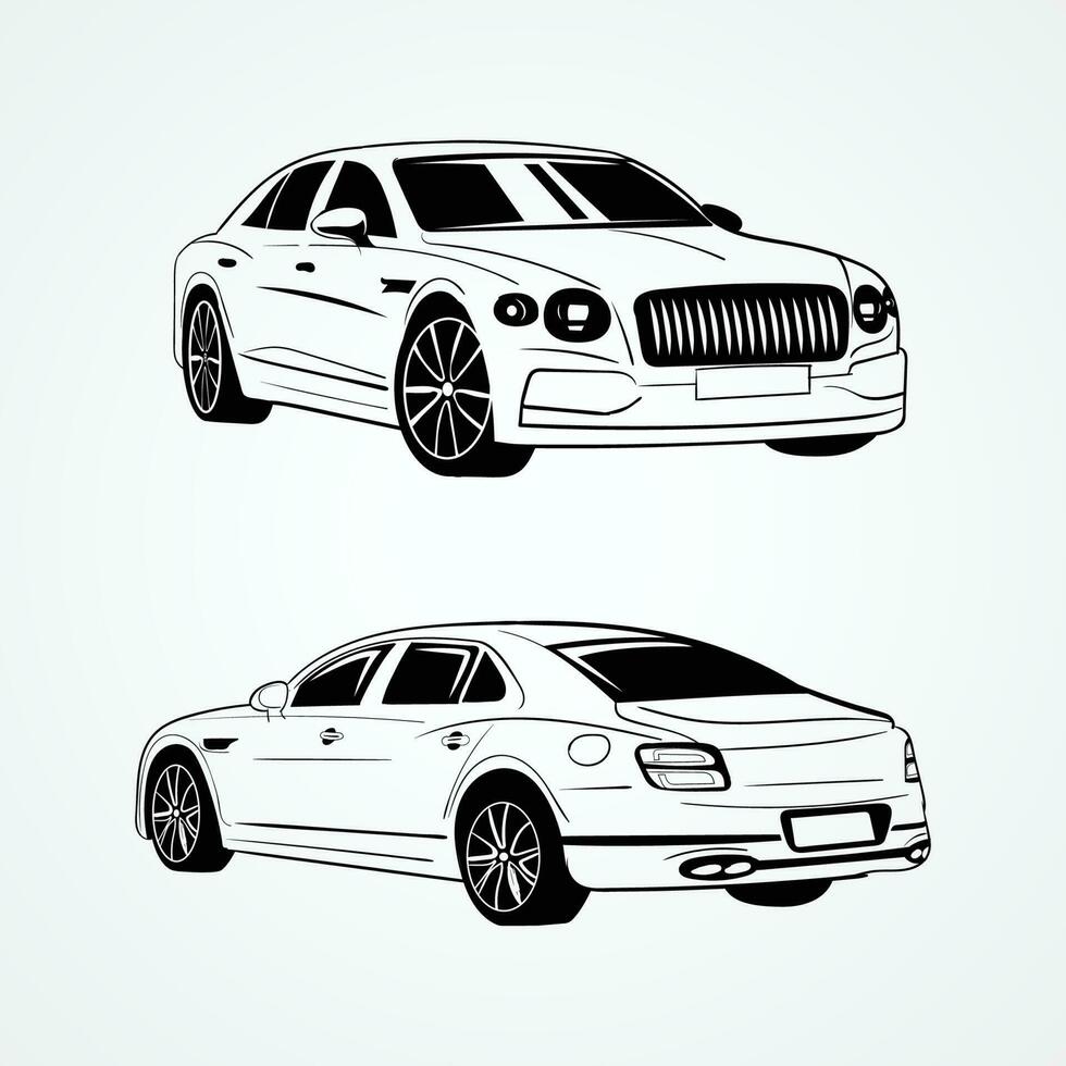 Sports Car Vector Sports Car Silhouette