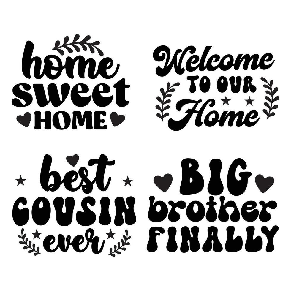 family t shirt design bundle ,Digital Download Bundle vector