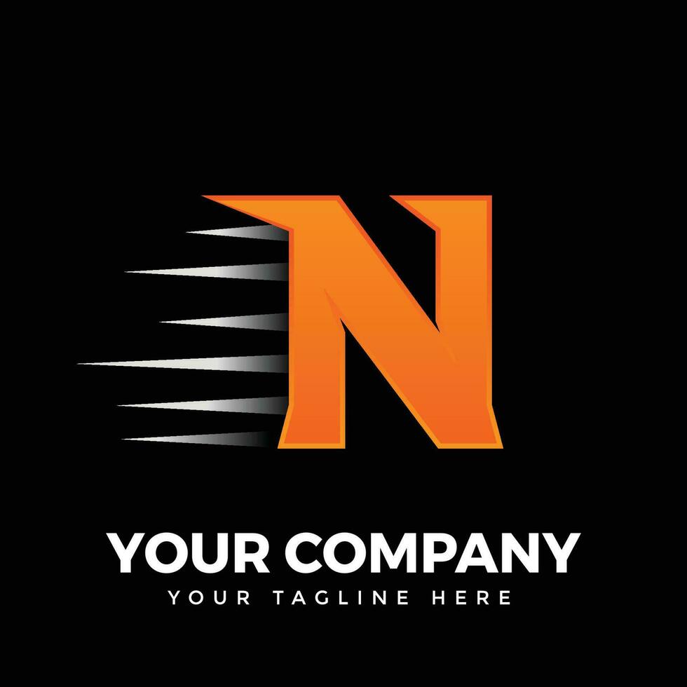 N Logo Design vector