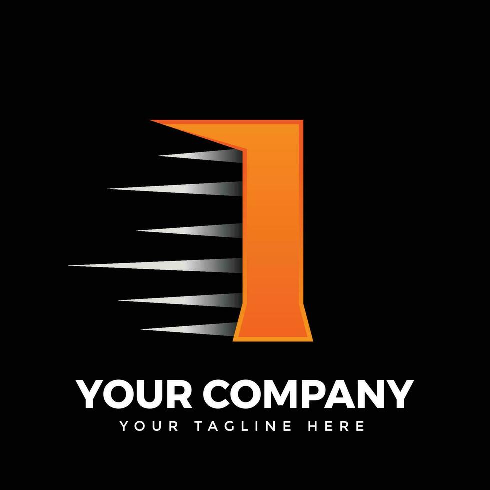 I Letter Logo Design vector