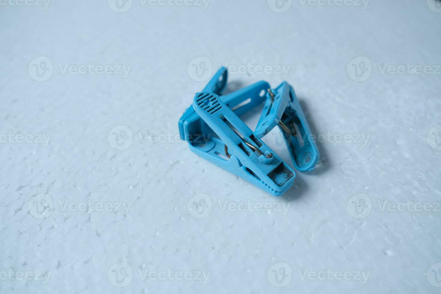 photo of a blue clothespin