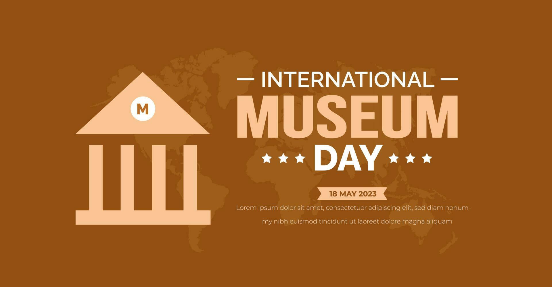 International Museum Day background or banner design template 23607316 Vector Art at Vecteezy