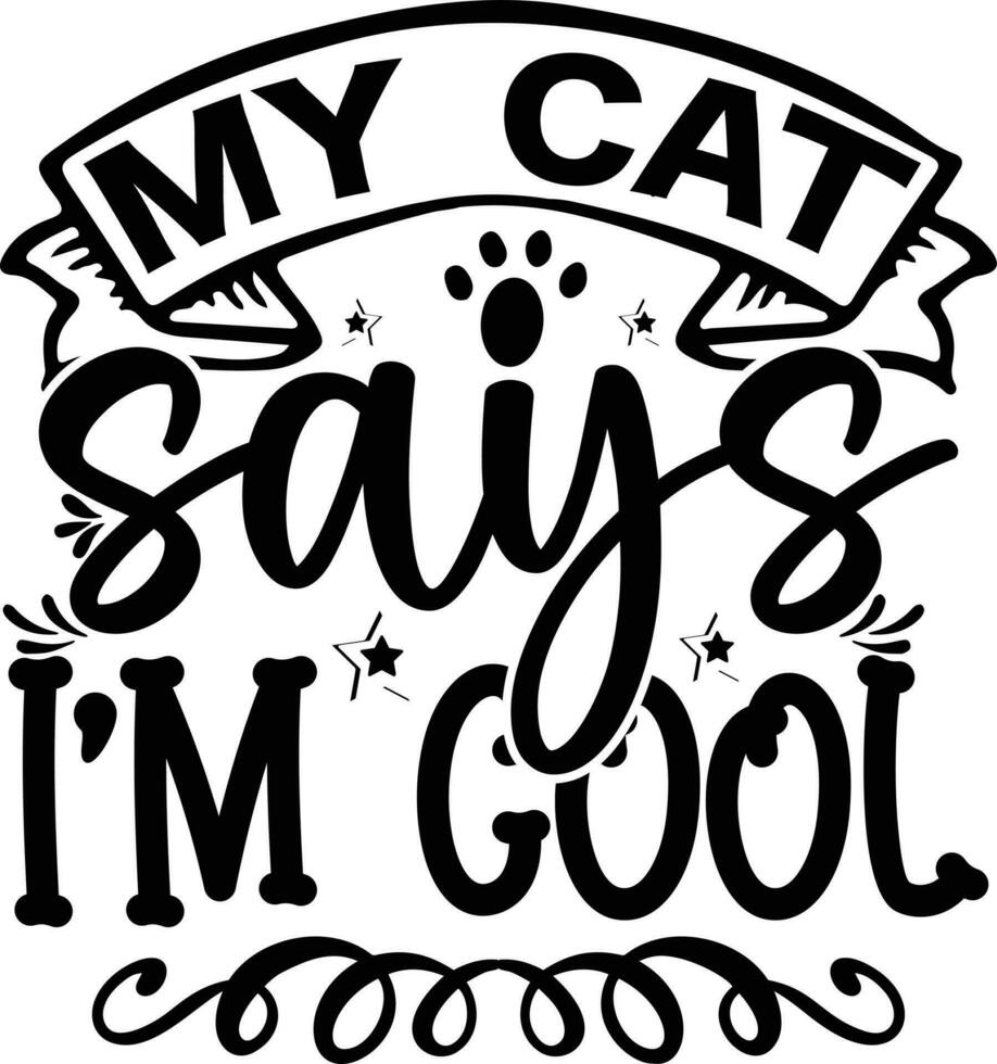 Best Cat Design vector