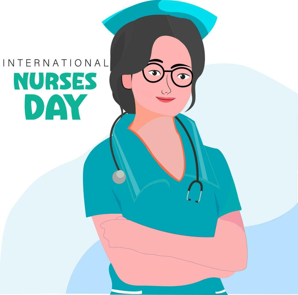 International nurse day, vector concept card 12 May-vector illustration for international nurse day.