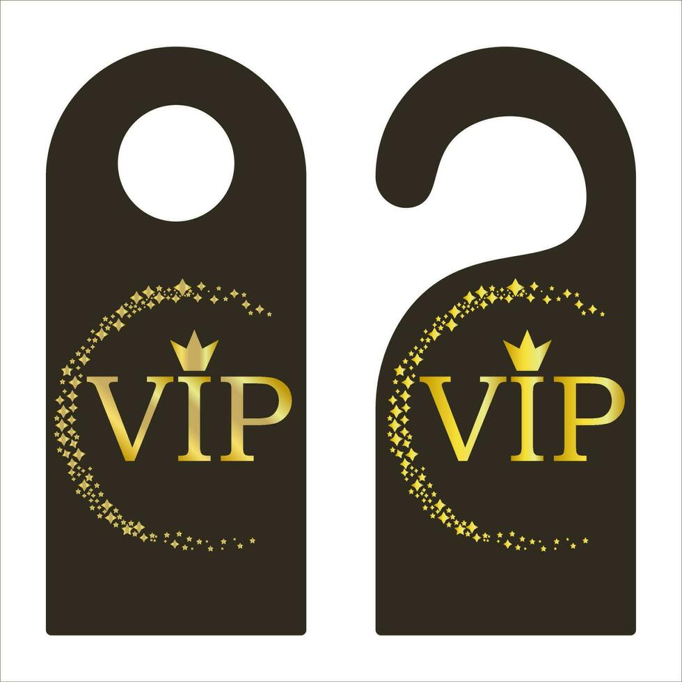 Door label VIP icon vector illustration symbol