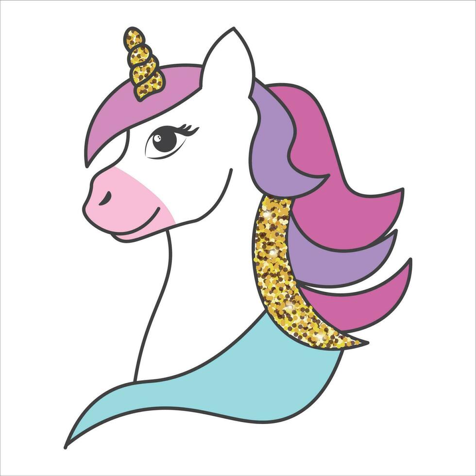 unicorn icon vector illustration symbol