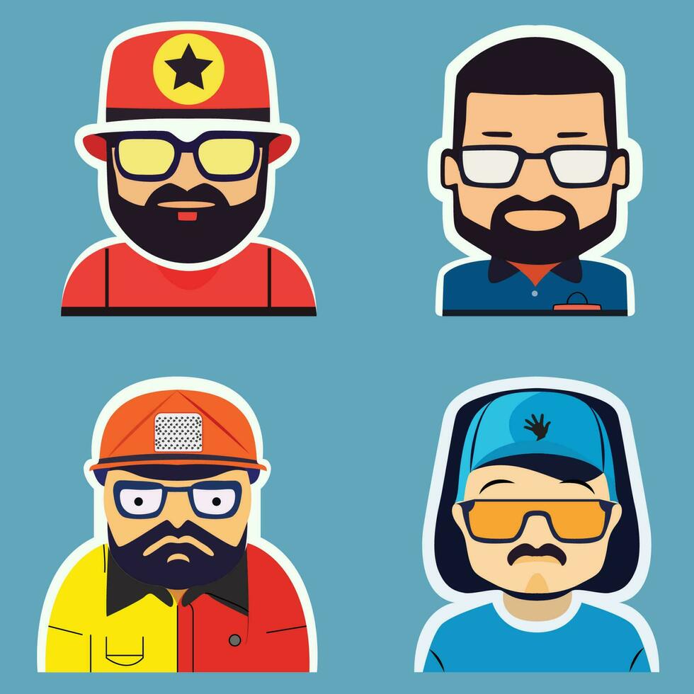 diversidad trabajando personas grupo, diverso trabajadores y avatar icono. personas personaje vector ilustración.