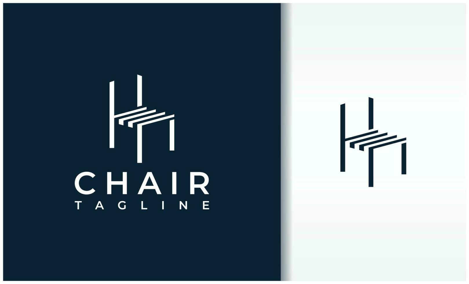 chair geometry logo vector