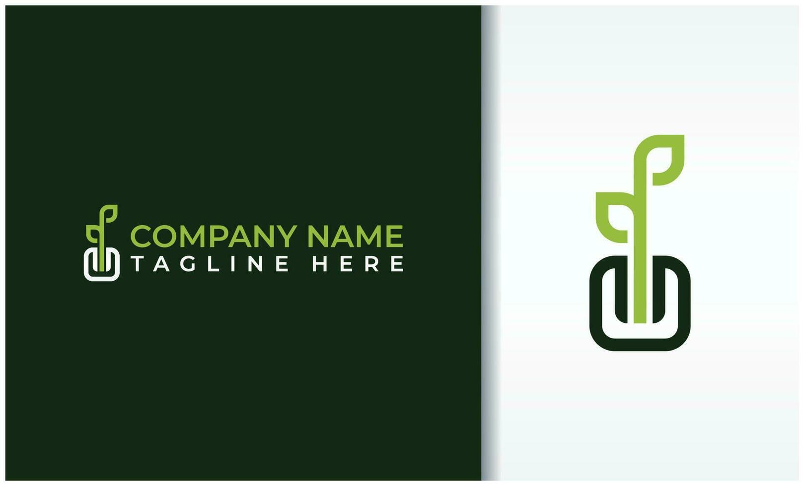 growing leaf organic logo vector