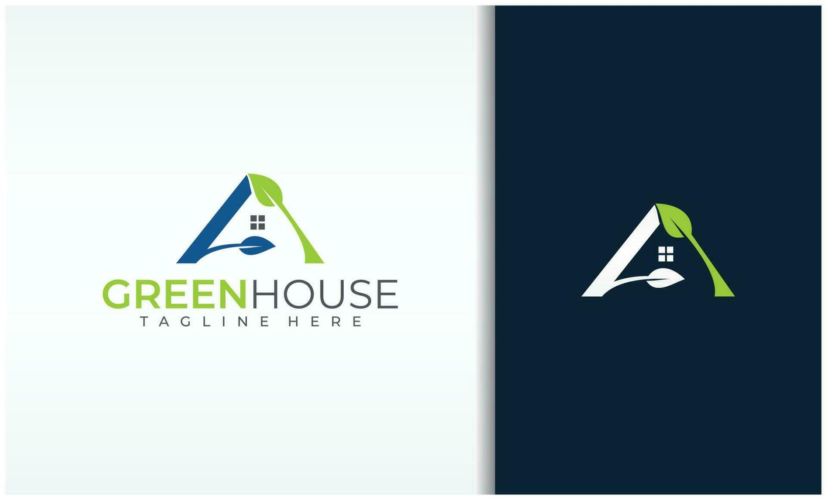 Eco Friendly Green House Logo vector