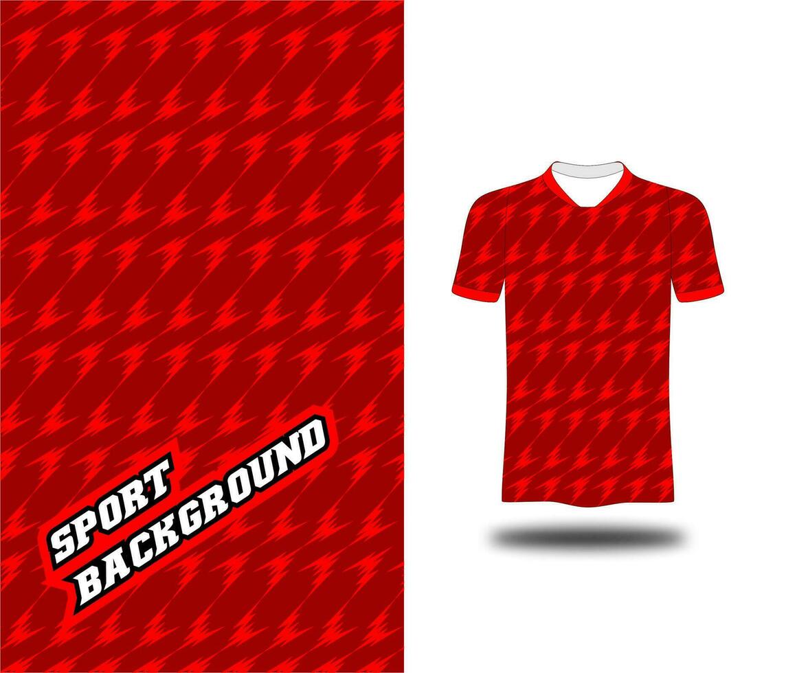 free sport red pattern jersey football background vector
