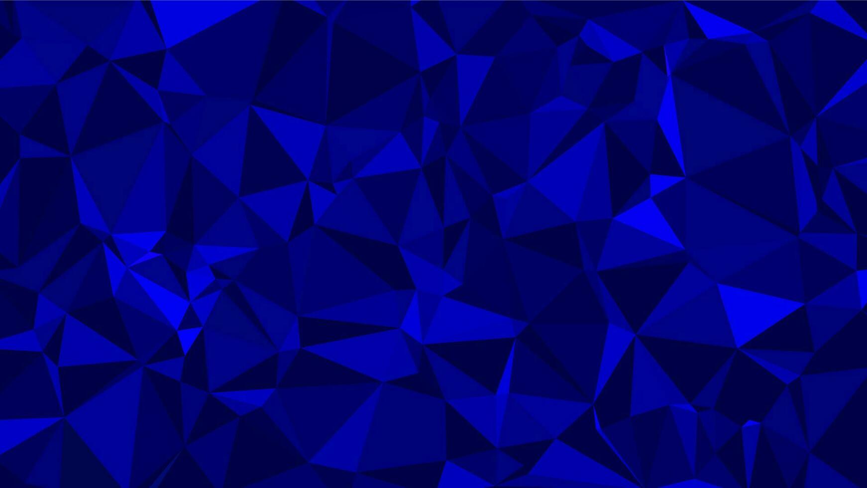 geometric triangles blue abstract background vector