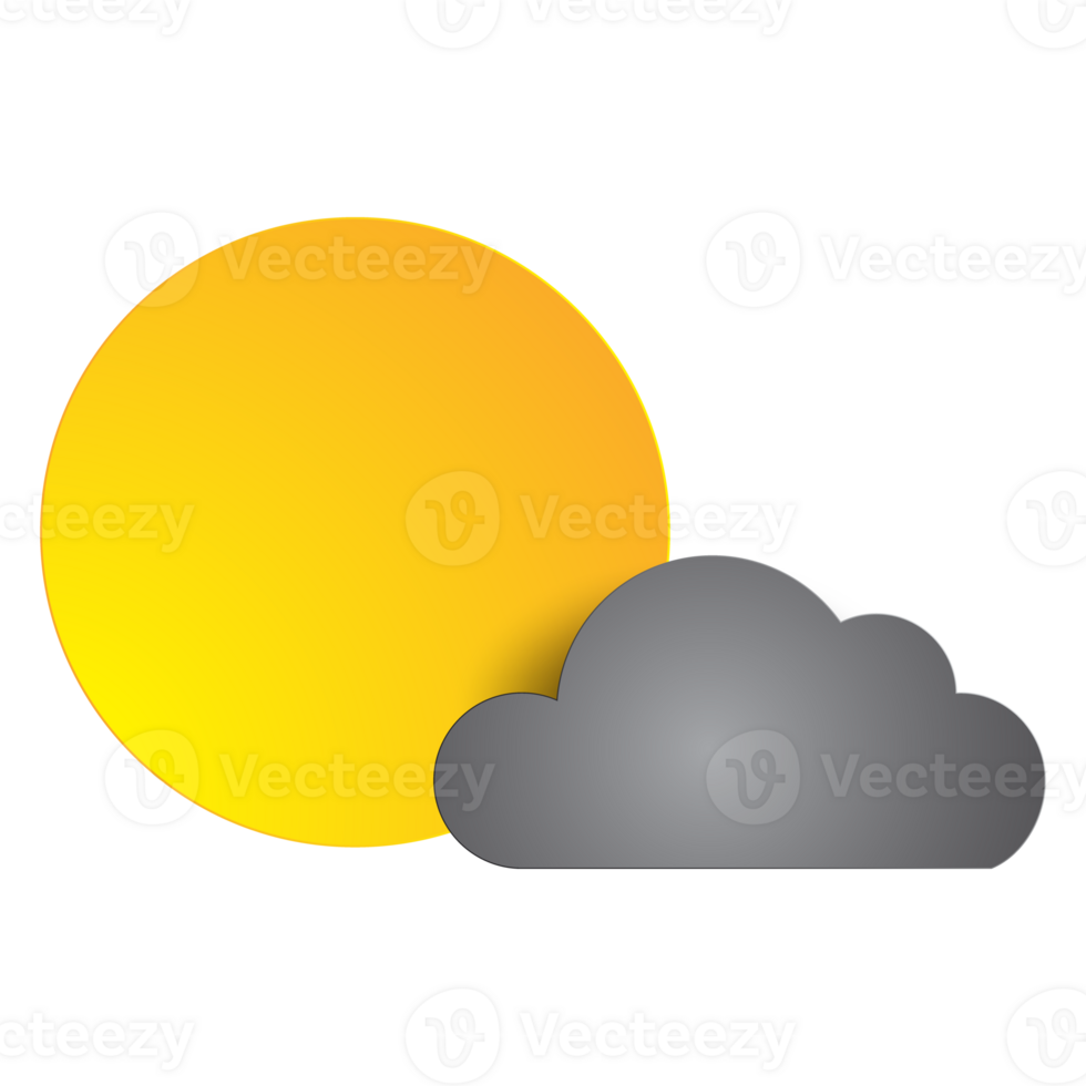 Moon and cloud paper cut style. png