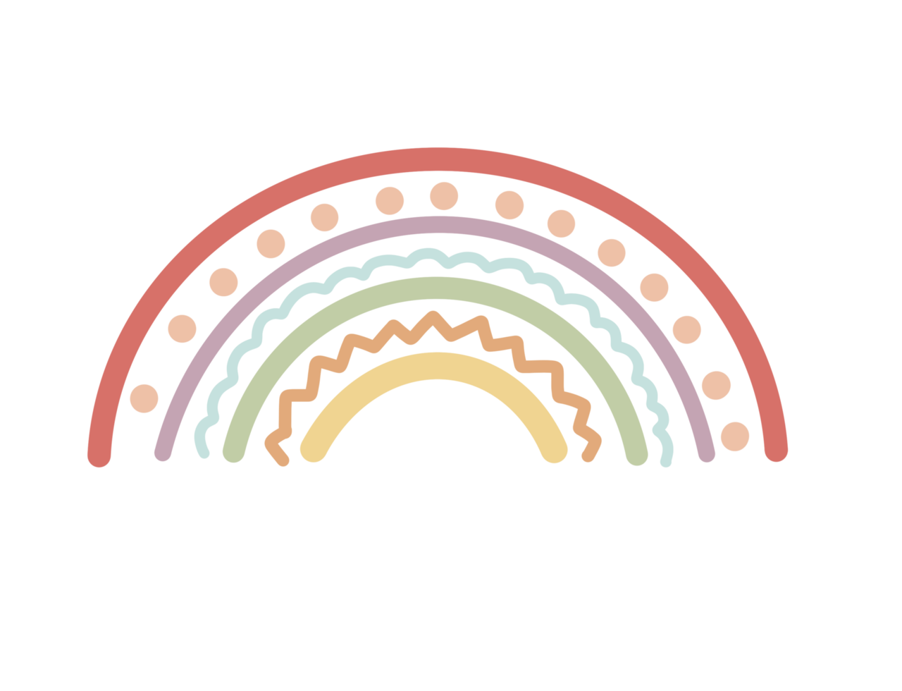 colorful pastel rainbow png