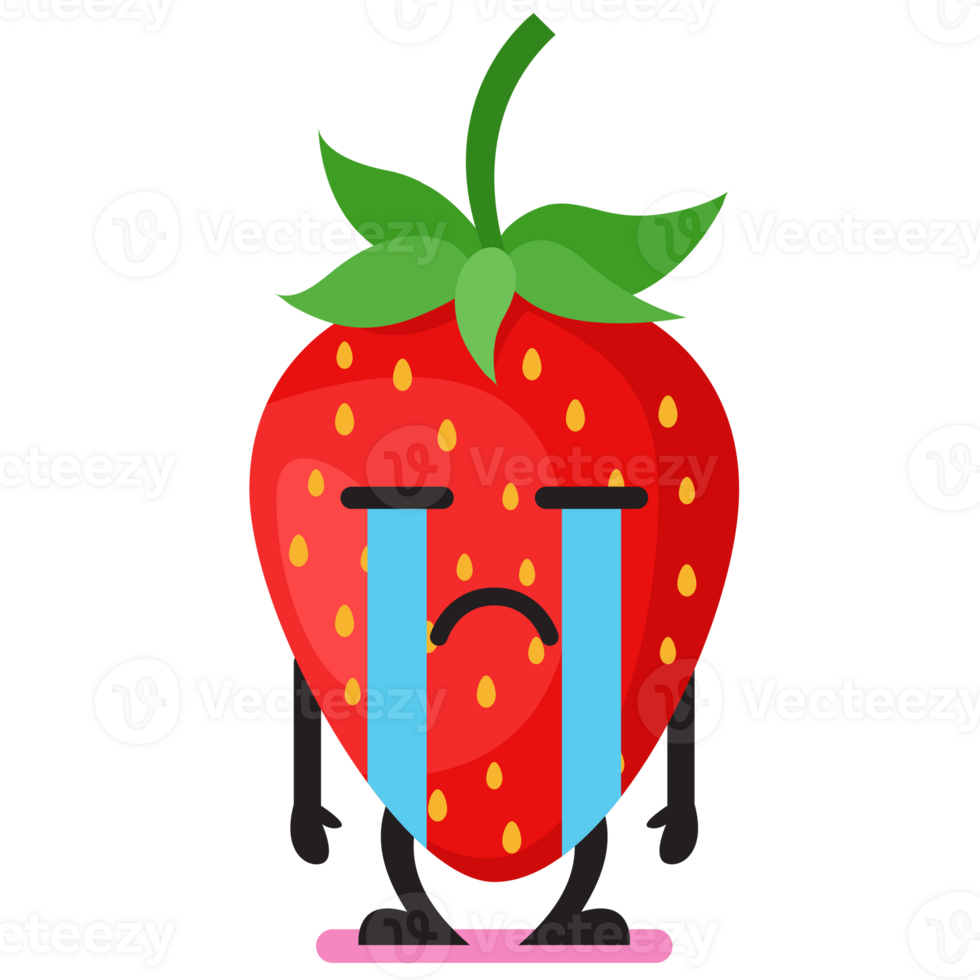 Strawberry emoji illustration 23608681 PNG