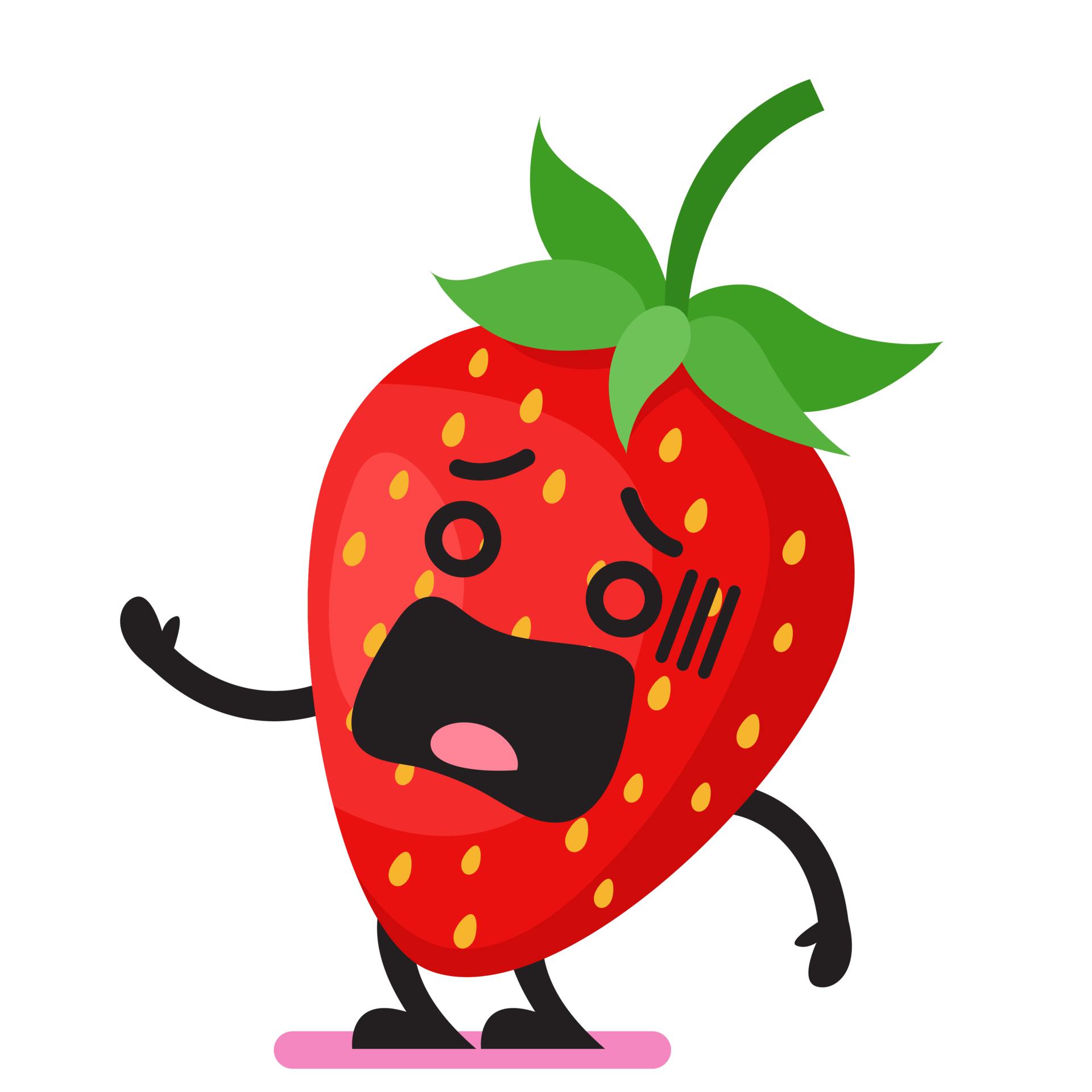 Surprise Strawberry emoji 23608695 PNG