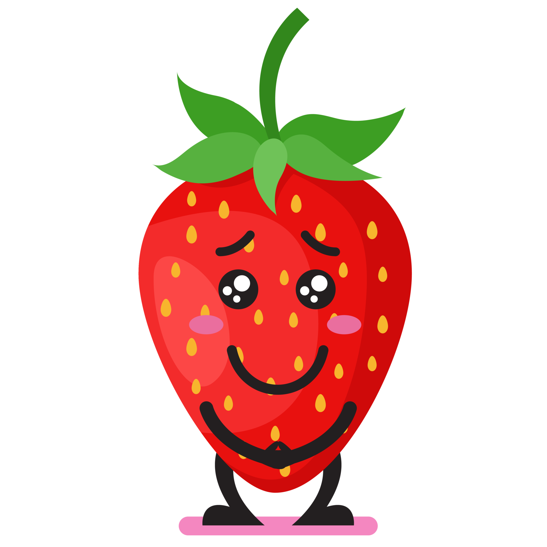 Cute Strawberry emoji 23608699 PNG