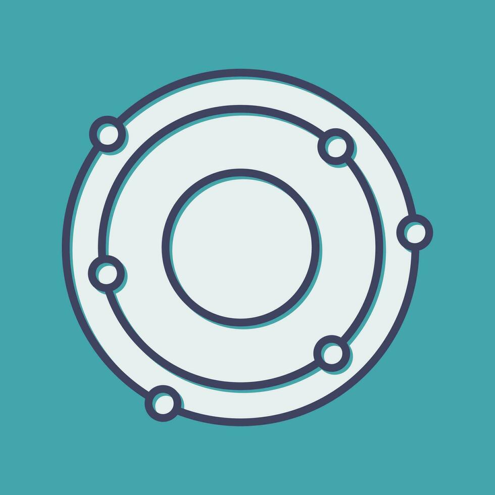 Atomic Structure Vector Icon