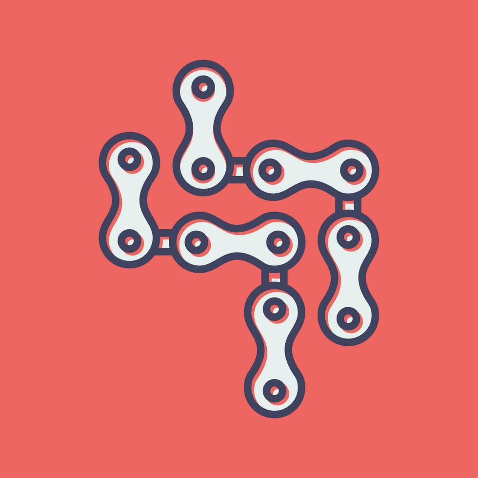 Cycle Chain Vector Icon