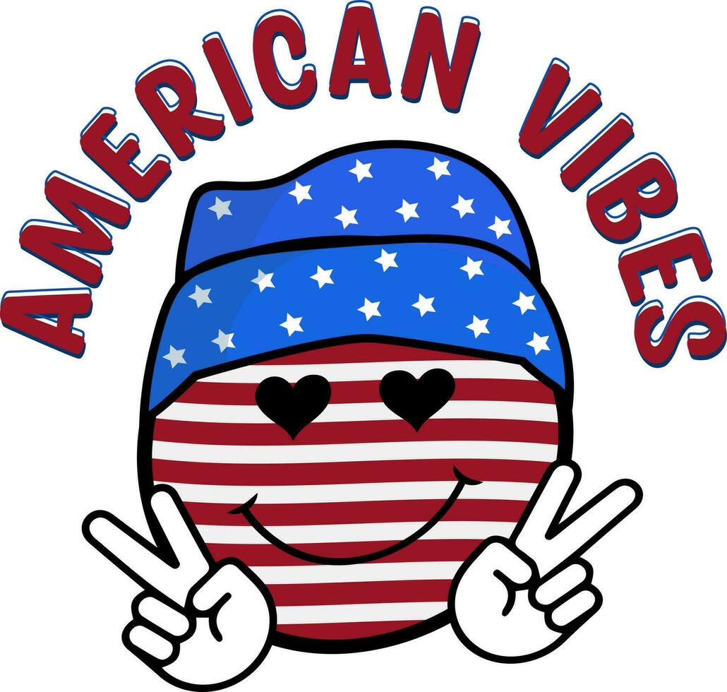American Vibes 4th of july vector