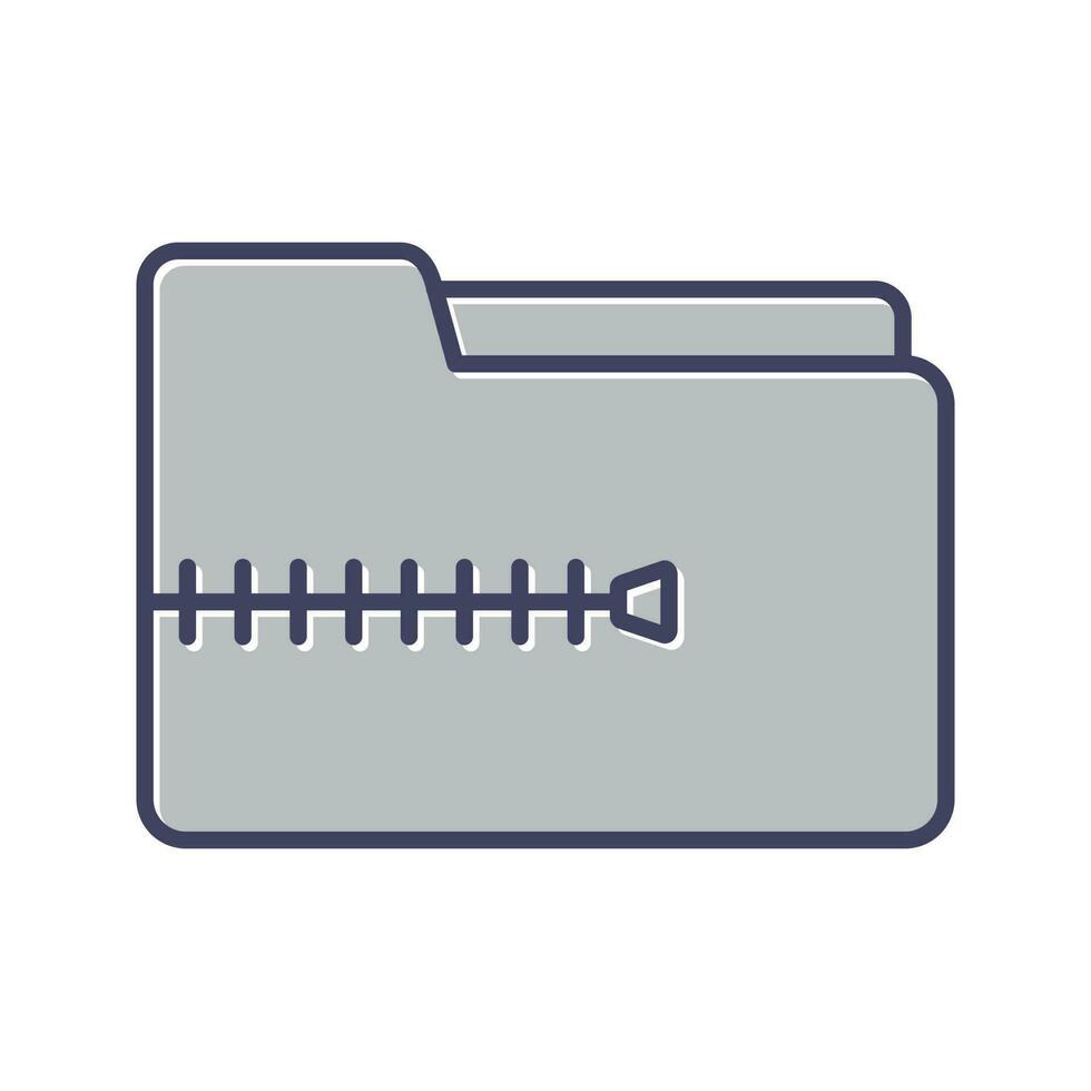 icono de vector de archivo zip