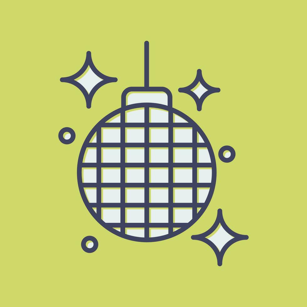 icono de vector de bola de discoteca