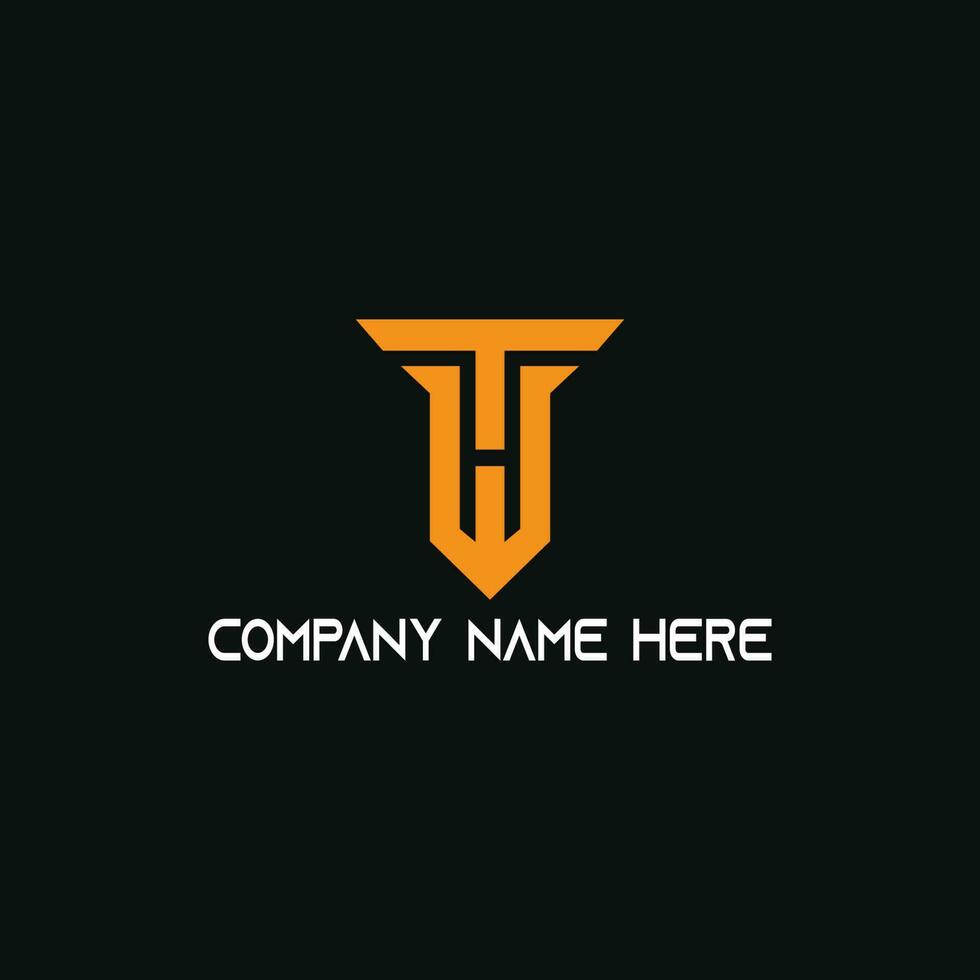 TW logo design in vector template