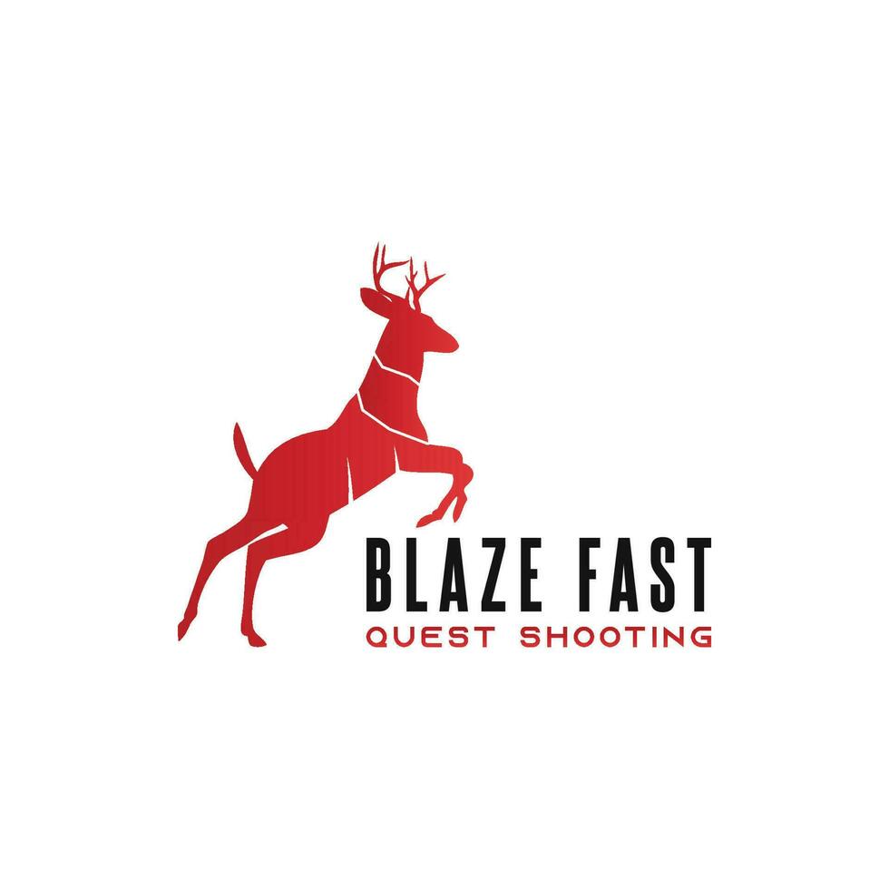 Blaze Fast Quest Shooting logo design in vector design