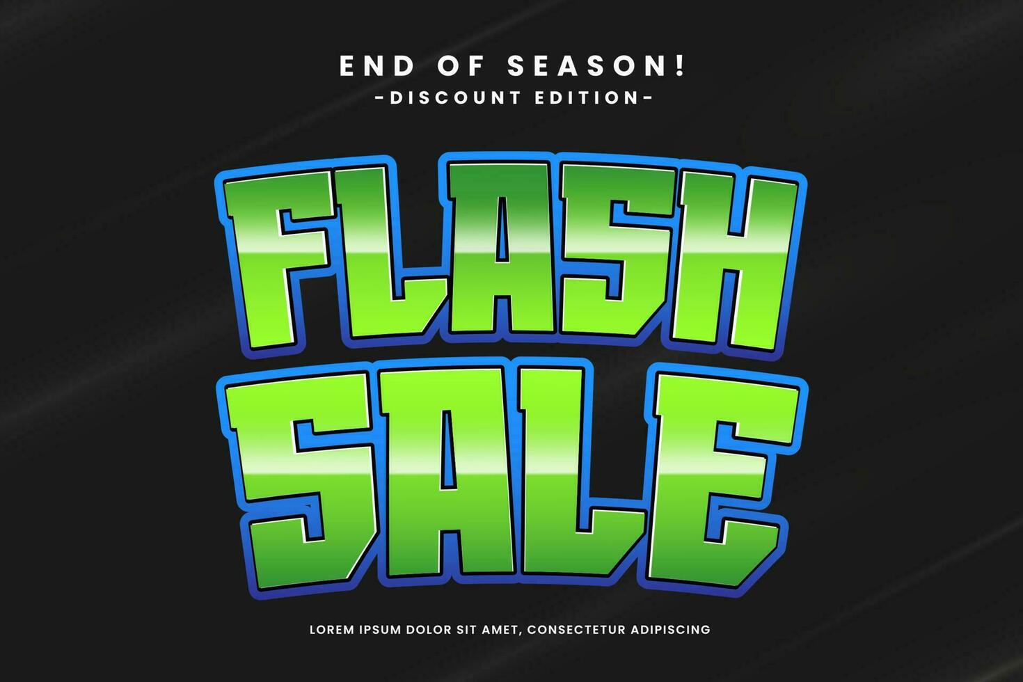 Vector Flash Sale big promo text effect