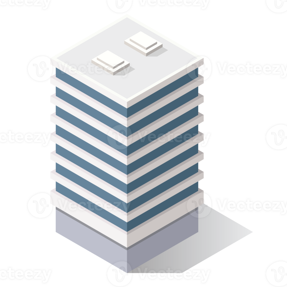 isometric building illustration png