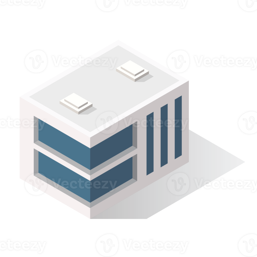 isometric building illustration png