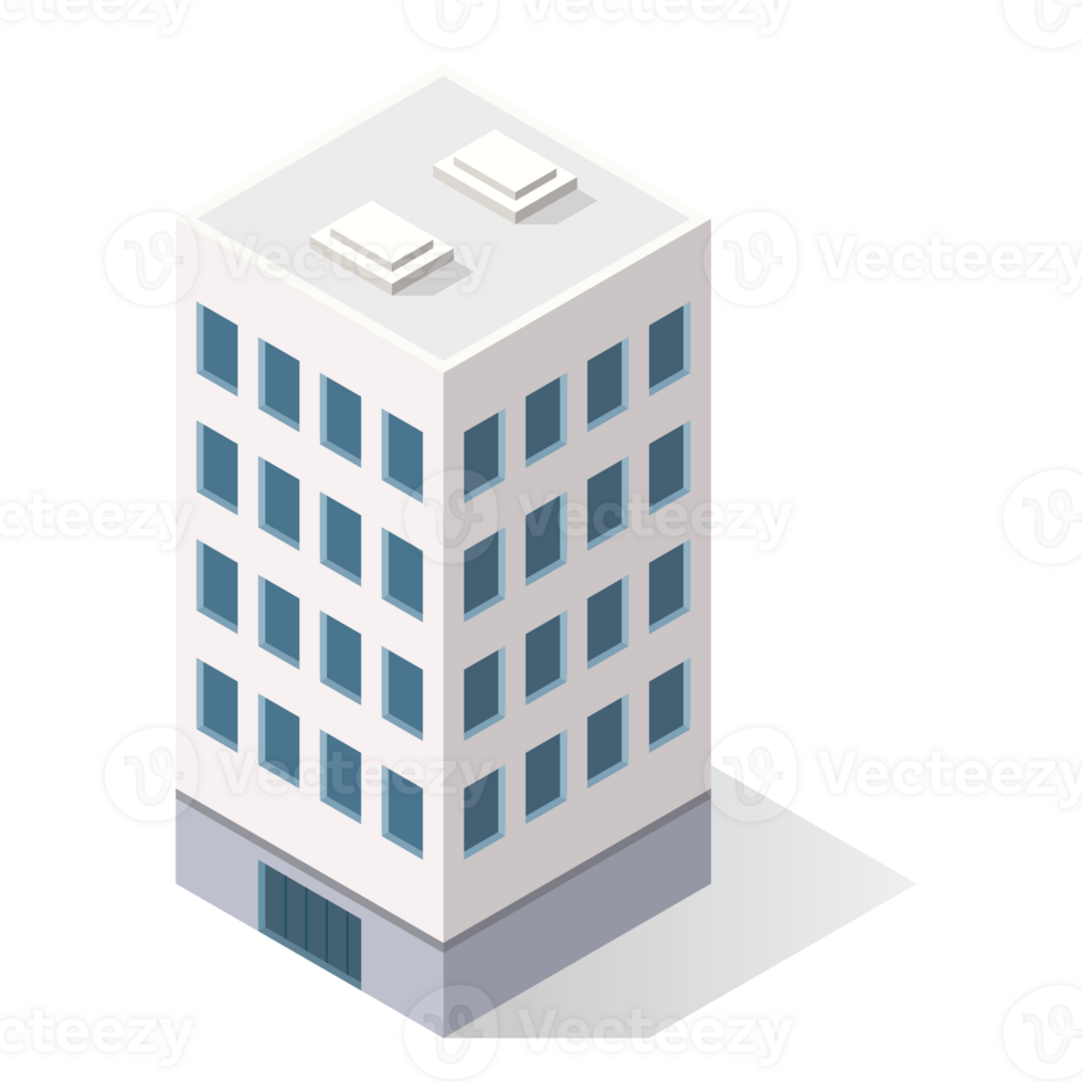 isometric building illustration png