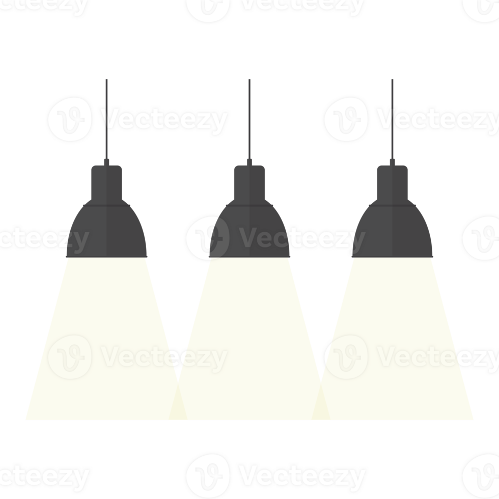 Black pendant lamps 23609915 PNG