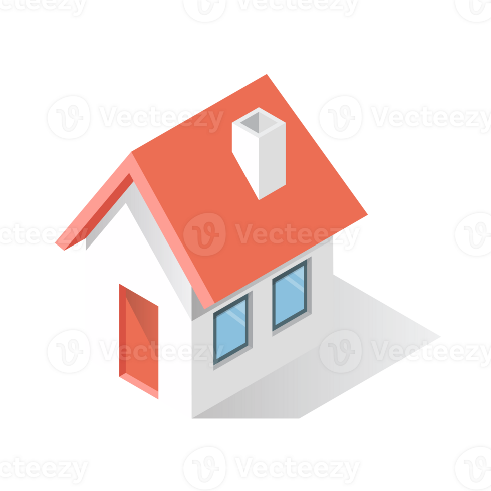 isometric house building png