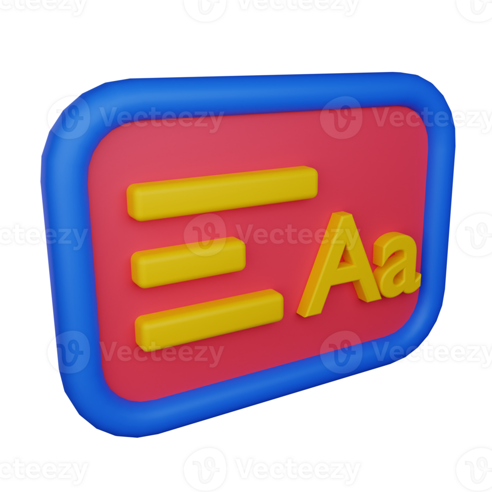 3d illustration blackboard icon on transparent background, suitable to use in education, learning, presentations, business and more png