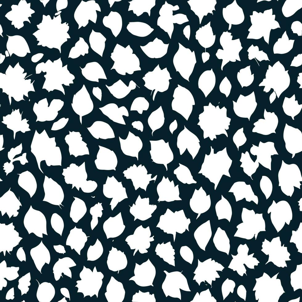 Seamless patterns of flowers and trees vector illustration