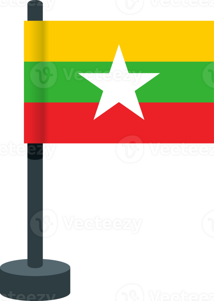 Myanmar Flagge Clip Art png