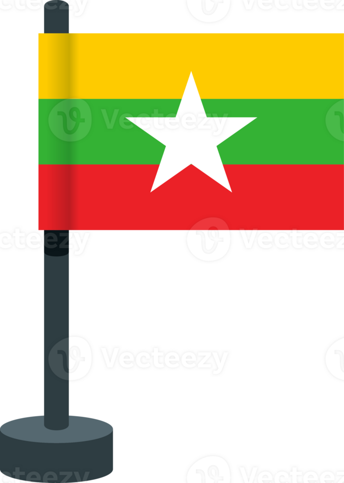 myanmar flagga ClipArt png