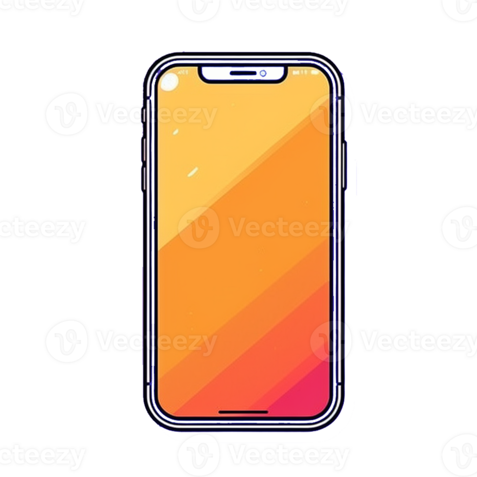 Mobile Phone Device, Cell Phone of Electronic, Mockup Phone png