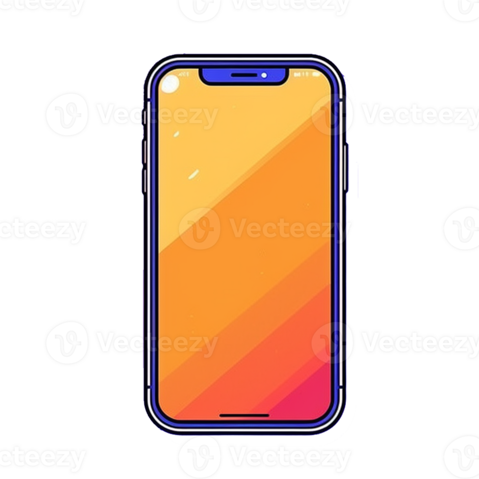 Mobile Phone Device, Cell Phone of Electronic, Mockup Phone png