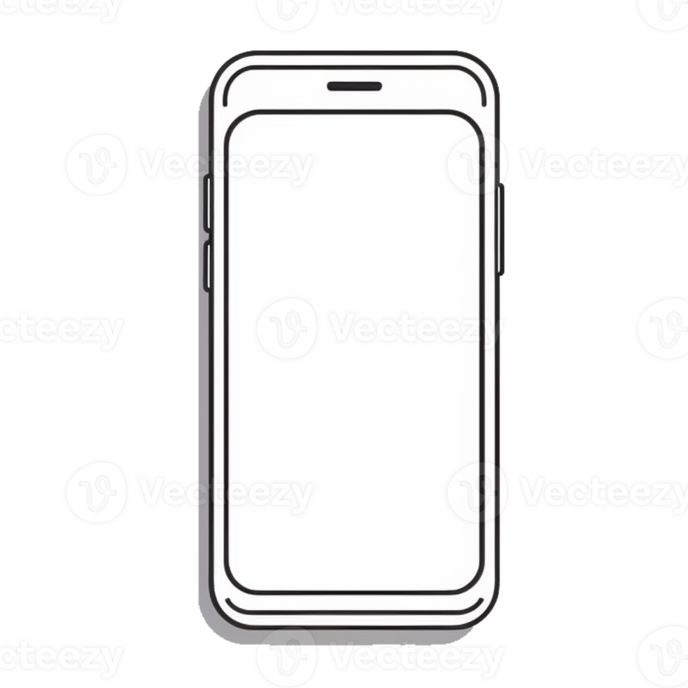 Mobile Phone Device, Cell Phone of Electronic, Mockup Phone png
