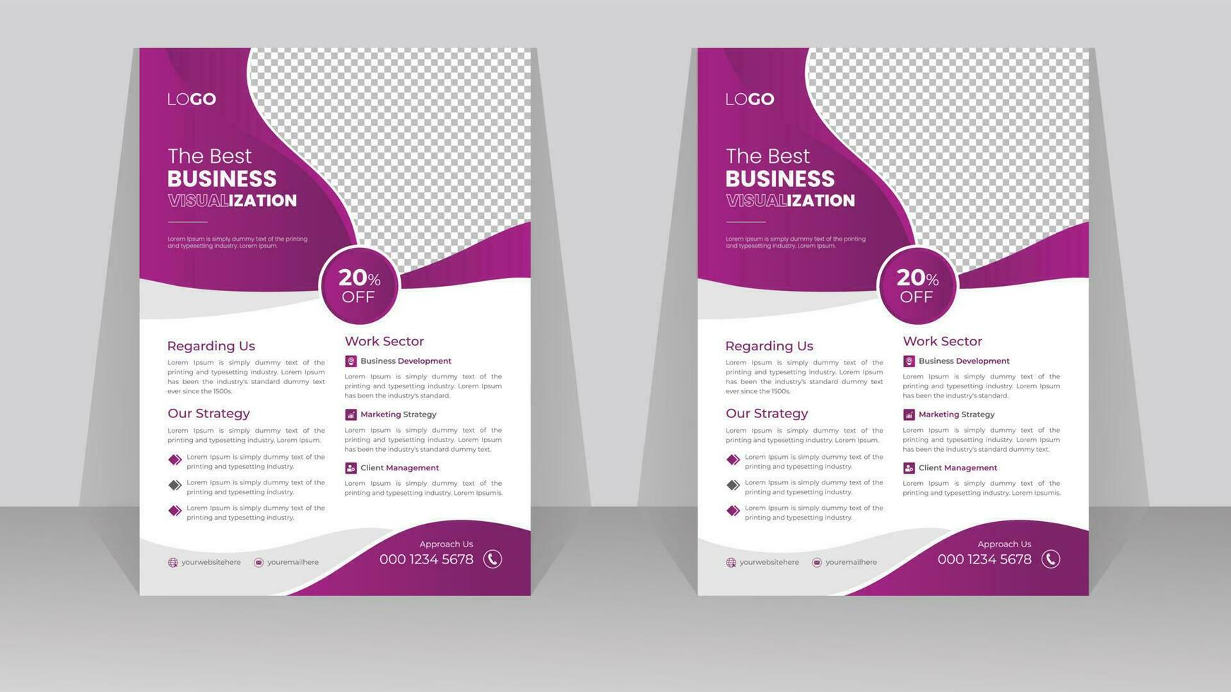 Modern Corporate Business Flyer or leaflet Design Template vector