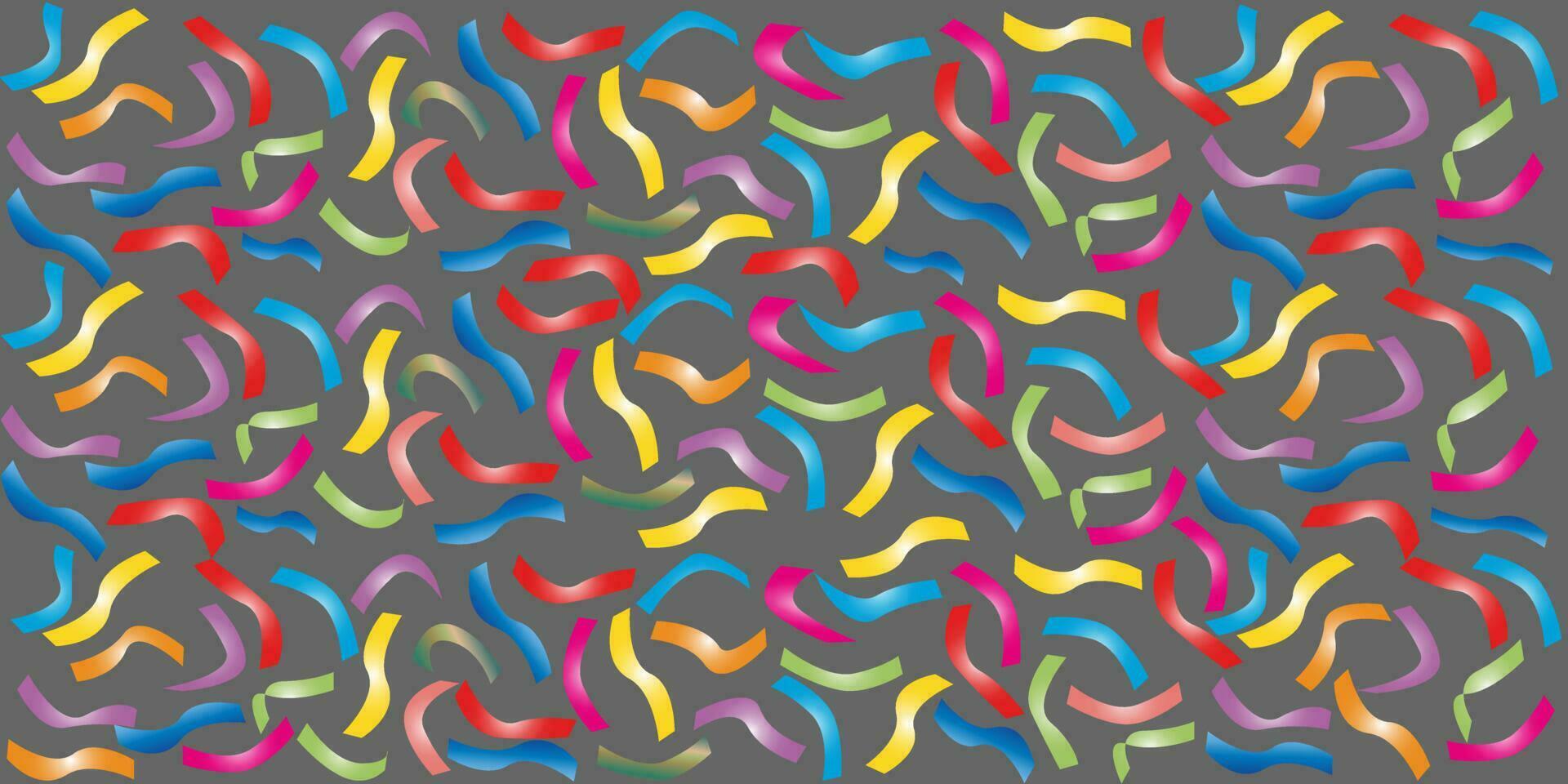 seamless background pattern geometric shapes stripes ribbons of bright color abstraction textiles packaging. EPS10 vector