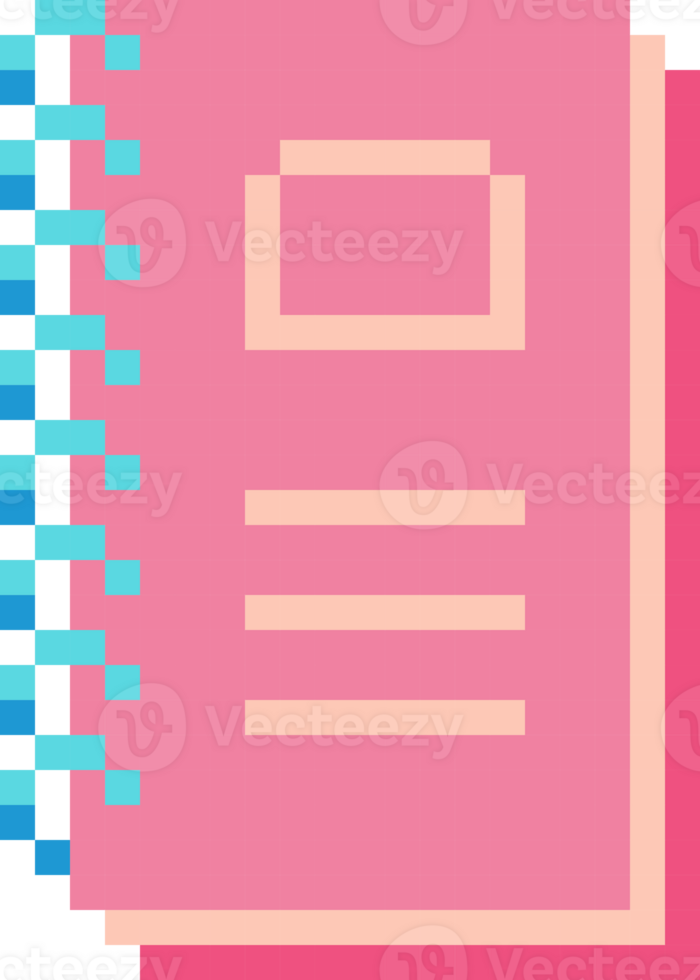 notebook pixel icon png