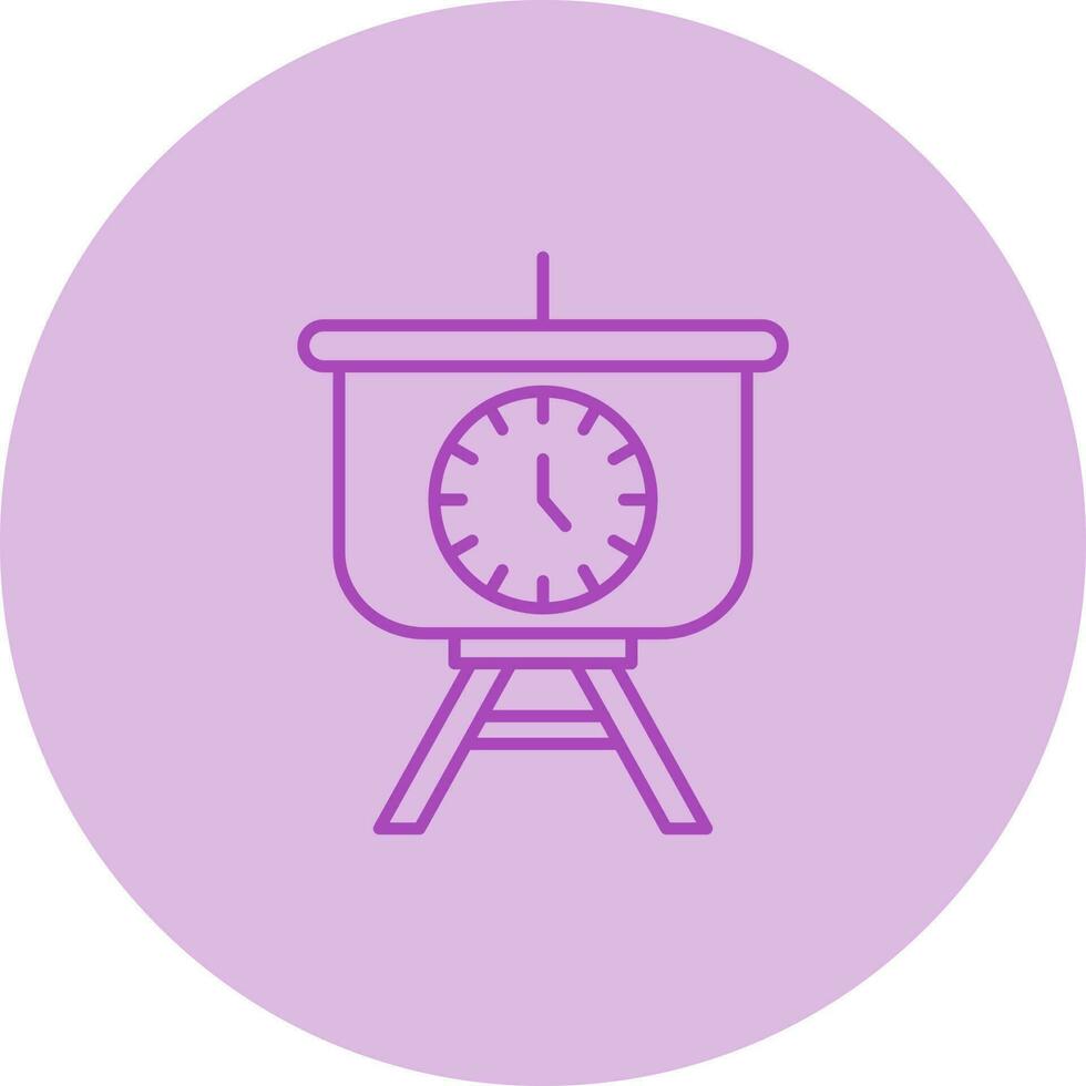 Time Manage Presentation Vector Icon